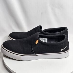 Nike Court Royale AC Black White Athletic Slip On Sneakers Unisex W 11 M 9.5